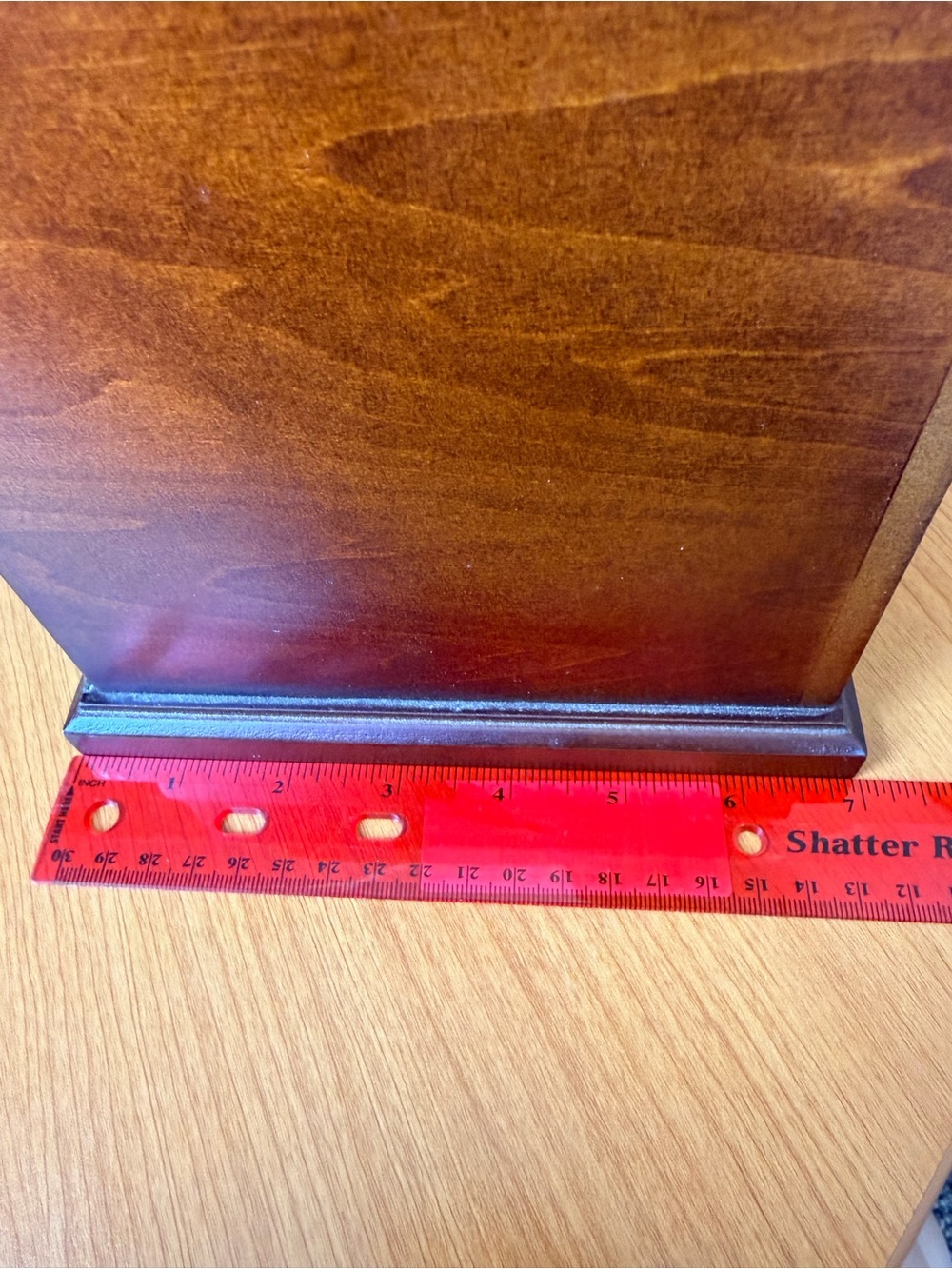 Pottery Barn Brown Wood Desk Organizer with Three Photo Slots - Picture 9 of 10